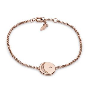 Fossil rose gold moon bracelet